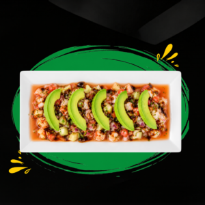 Tostada de Ceviche de Camarón